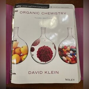 Wiley Organic Chemistry Third Edition Binder Book - for Vet Students